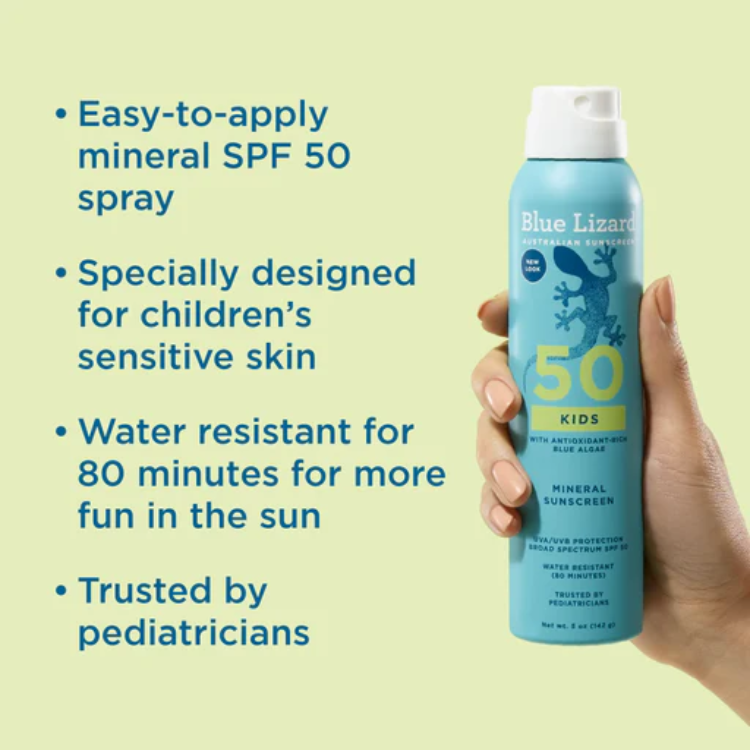 Blue Lizard Kids Mineral SPF 50 Sunscreen Spray