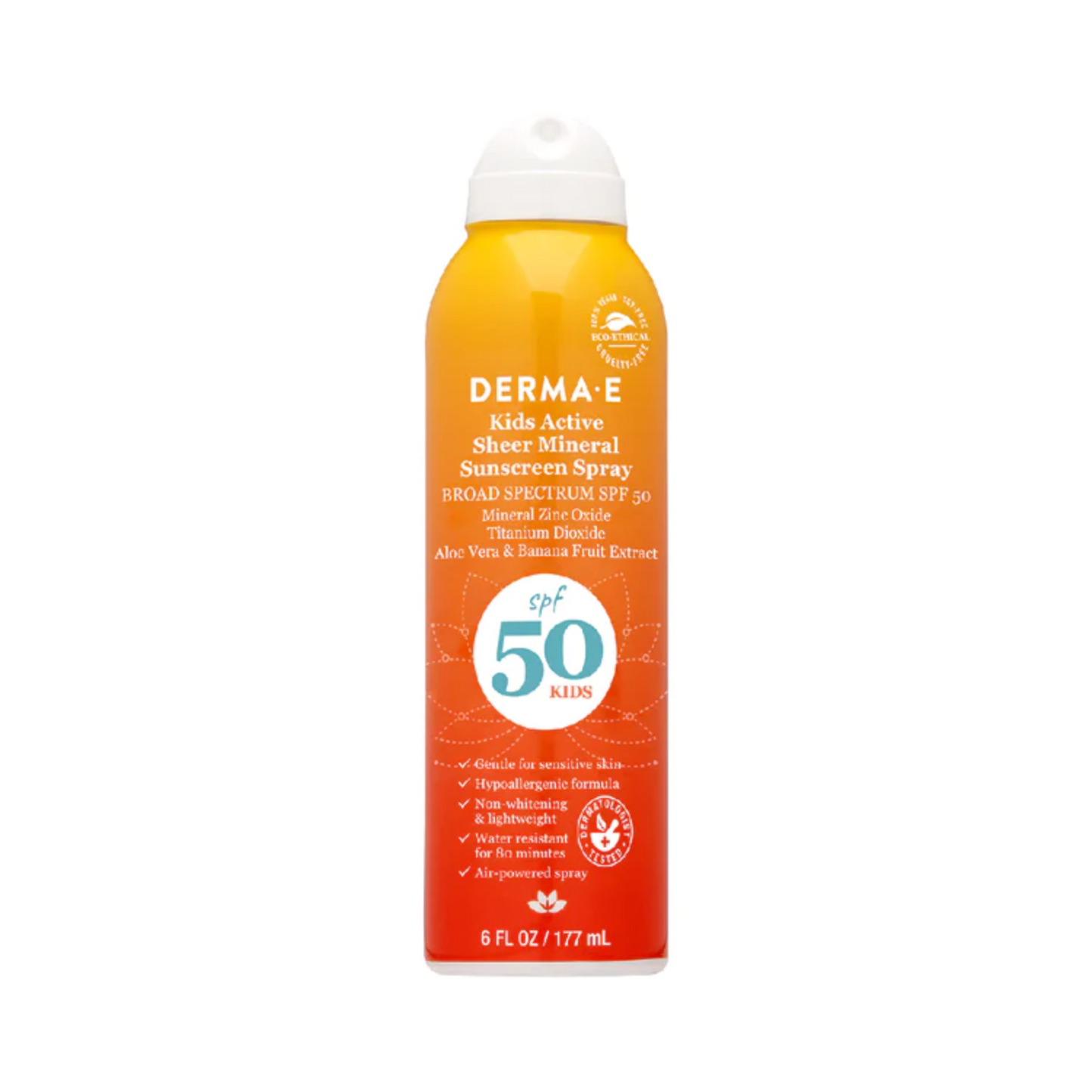 DERMA E Kids Active Sheer Mineral Sunscreen Spray SPF 50