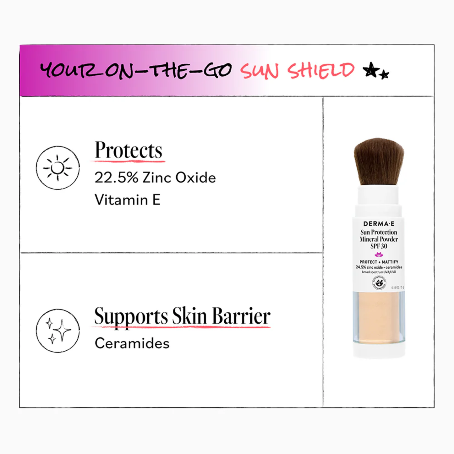 Derma E Sun Protection Mineral Powder SPF 30
