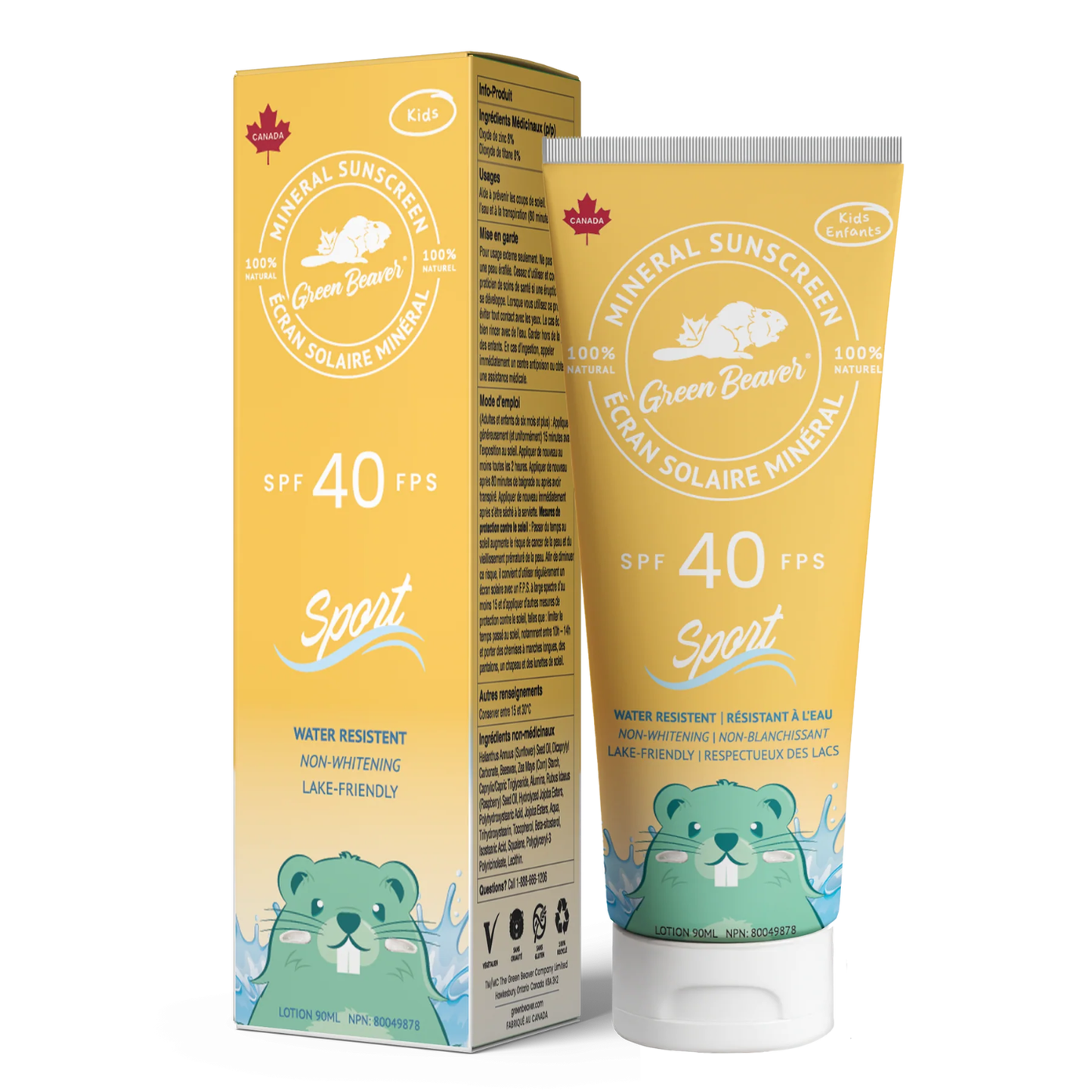 Green Beaver Mineral Sunscreen - SPF 40 Sport KIDZ
